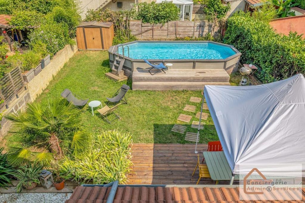 Maison A Lyon Parilly Avec Piscine, Jardin, Parking Prive & Proche Eurexpo Vénissieux Extérieur photo